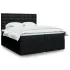 Pat box spring cu saltea, negru, 120x200 cm, textil GartenMobel Dekor