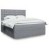 Pat box spring cu saltea, crem, 90x190 cm, textil GartenMobel Dekor