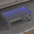 Măsuță de cafea cu LED infinity, negru, 90x53x30 cm GartenMobel Dekor