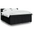 Pat box spring cu saltea, negru, 120x190 cm, catifea GartenMobel Dekor