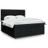 Pat box spring cu saltea, negru, 180x200 cm, catifea GartenMobel Dekor
