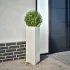 Jardiniere grădină, 2 buc. 30x26x75 cm oțel galvanizat triunghi GartenMobel Dekor
