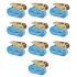 Chingi fixare cu clichet 10 buc, 0,8 tone, 4m x 25mm, albastru GartenMobel Dekor
