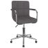 Scaun de bucătărie pivotant, gri taupe, material textil GartenMobel Dekor