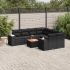 Set canapele de grădină, 9 piese, cu perne, gri, poliratan GartenMobel Dekor