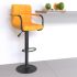 Scaune de bar, 2 buc., gri închis, material textil GartenMobel Dekor