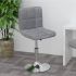 Scaun de bar pivotant, crem, material textil GartenMobel Dekor