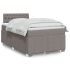 Pat box spring cu saltea, crem, 120x200 cm, textil GartenMobel Dekor