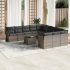 Set canapele de grădină, 12 piese, cu perne, negru, poliratan GartenMobel Dekor