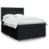 Pat box spring cu saltea, gri deschis, 140x190 cm, textil GartenMobel Dekor
