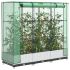 Strat înălțat cu husă de seră, aspect ratan, 120x40x123 cm GartenMobel Dekor