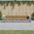 Bancă de grădină tip gabion 287x71x65,5 cm, lemn masiv Douglas GartenMobel Dekor
