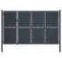 Poartă de grădină, antracit, 350 x 175 cm, oțel GartenMobel Dekor