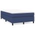 Pat box spring cu saltea, albastru, 120x190 cm, material textil GartenMobel Dekor