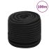 Frânghie de barcă, negru complet, 16 mm, 50 m, polipropilenă GartenMobel Dekor