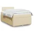 Pat continental cu saltea, crem, 180x200 cm, textil GartenMobel Dekor