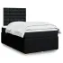 Pat box spring cu saltea, negru, 120x200 cm, textil GartenMobel Dekor