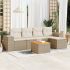 Set mobilier grădină cu perne, 6 piese, gri, poliratan GartenMobel Dekor