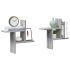 Rafturi perete 2 buc. stejar sonoma 38x12x38 cm lemn prelucrat GartenMobel Dekor