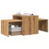 Set măsuțe de cafea, alb, 100x48x40 cm, PAL GartenMobel Dekor