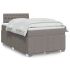 Pat continental cu saltea, crem, 120x190 cm, textil GartenMobel Dekor