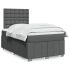 Pat box spring cu saltea, taupe, 120x190 cm material textil GartenMobel Dekor