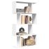 Bibliotecă/separator cameră, 6 niveluri, alb, 70x24x193cm, lemn GartenMobel Dekor