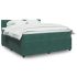 Pat box spring cu saltea, gri deschis, 200x200 cm, catifea GartenMobel Dekor