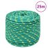 Frânghie de barcă, verde, 2 mm, 25 m, polipropilenă GartenMobel Dekor