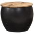 Măsuță cafea, formă de bol, bază din oțel, lemn masiv reciclat  GartenMobel Dekor