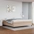 Cadru de pat box spring, gri, 200x200 cm, piele ecologică GartenMobel Dekor