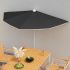 Umbrelă de grădină cu stâlp, roșu bordo, 180x90 cm, semirotundă GartenMobel Dekor