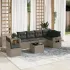 Set canapele de grădină, 7 piese, cu perne, bej, poliratan GartenMobel Dekor