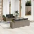 Set mobilier de grădină cu perne, 6 piese, negru, poliratan GartenMobel Dekor