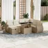 Set canapele de grădină cu perne, 8 piese, gri, poliratan GartenMobel Dekor
