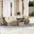 Set canapele de grădină cu perne, 8 piese, gri, poliratan GartenMobel Dekor