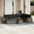 Set mobilier de grădină cu perne, 9 piese, negru, poliratan GartenMobel Dekor