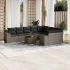 Set canapele de grădină cu perne, 10 piese, negru, poliratan GartenMobel Dekor