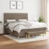 Pat continental, gri deschis, 180x200 cm, material textil GartenMobel Dekor