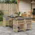 Set mobilier de grădină cu perne, 9 piese, maro, poliratan GartenMobel Dekor