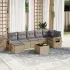 Set mobilier de grădină cu perne, 8 piese gri deschis poliratan GartenMobel Dekor