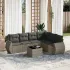 Set canapele de grădină, 7 piese, cu perne, bej, poliratan GartenMobel Dekor