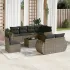 Set canapele de grădină, 9 piese, cu perne, bej, poliratan GartenMobel Dekor