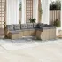Set canapele de grădină cu perne, 10 piese, negru, poliratan GartenMobel Dekor