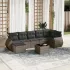 Set mobilier de grădină cu perne, 8 piese, negru, poliratan GartenMobel Dekor