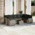 Set canapele de grădină cu perne, 10 piese, negru, poliratan GartenMobel Dekor