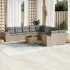Set canapele de grădină cu perne, 11 piese, gri, poliratan GartenMobel Dekor