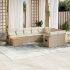 Set mobilier de grădină cu perne, 10 piese, gri, poliratan GartenMobel Dekor