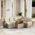 Set canapele de grădină cu perne, 8 piese, gri, poliratan GartenMobel Dekor