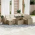Set canapele de grădină cu perne, 8 piese, gri, poliratan GartenMobel Dekor